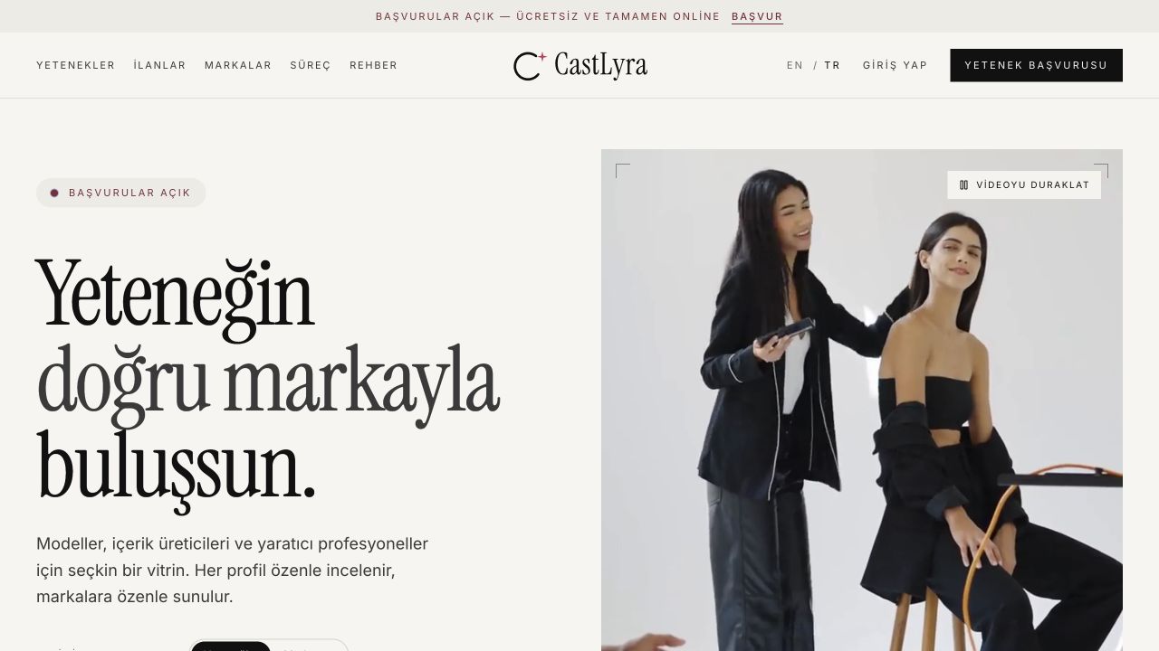 CastLyra homepage screenshot