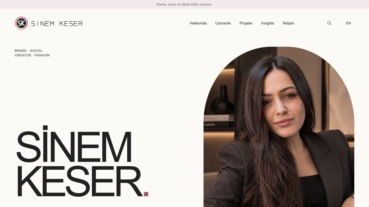 Sinem Keser personal website