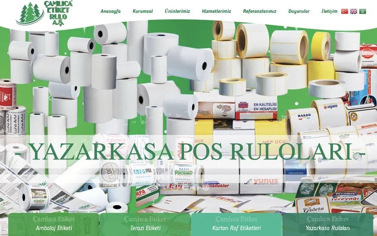 Çamlıca web sitesi ekran görüntüsü
