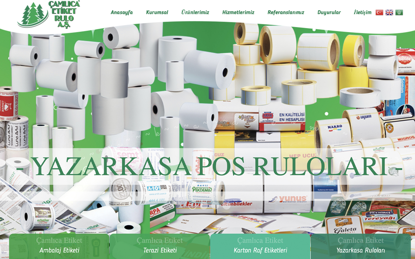 Çamlıca website screenshot
