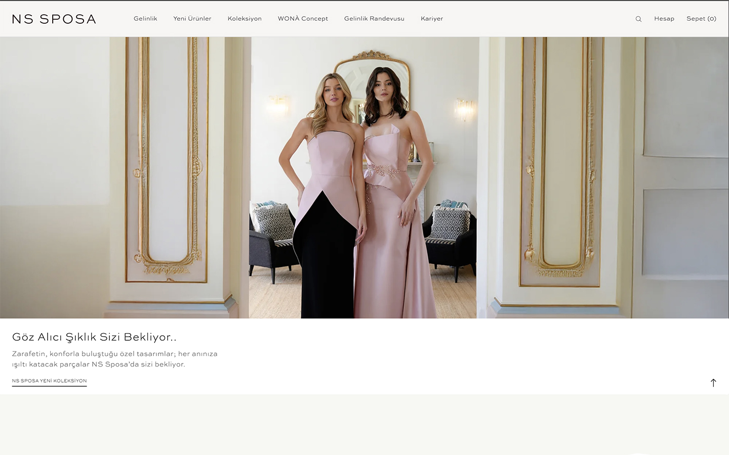 NS Sposa web sitesi ekran görüntüsü
