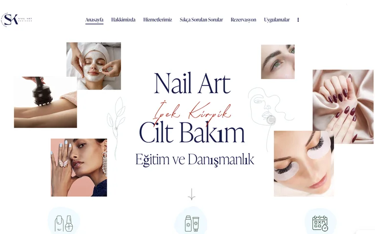 Sinem Keser web sitesi ekran görüntüsü