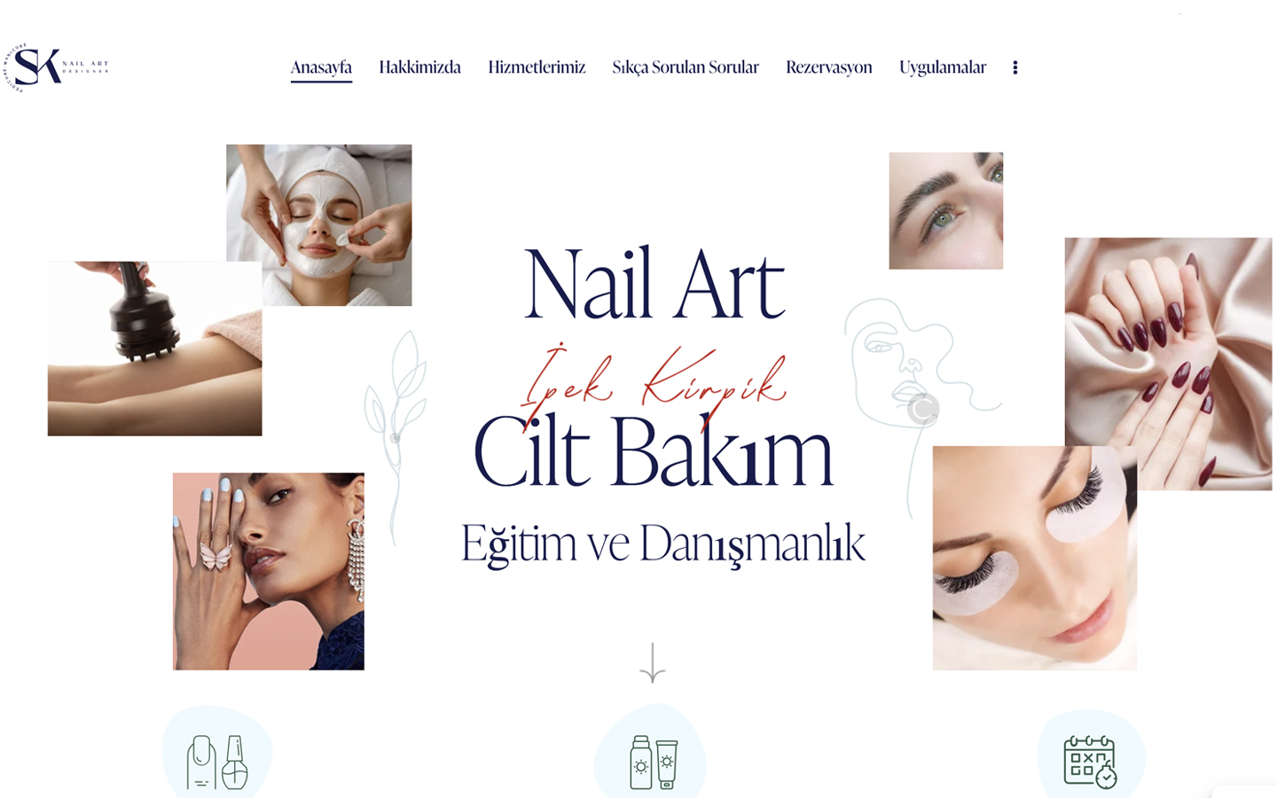 Sinem Keser website screenshot