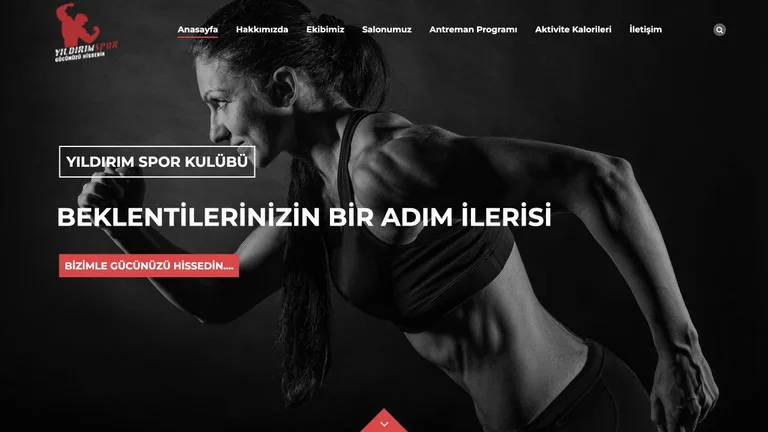 Yıldırımspor web sitesi ekran görüntüsü